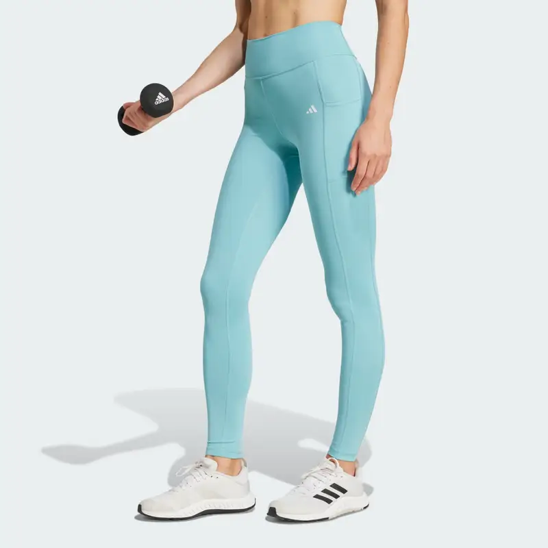 Adidas Leggings Turchese 3184023