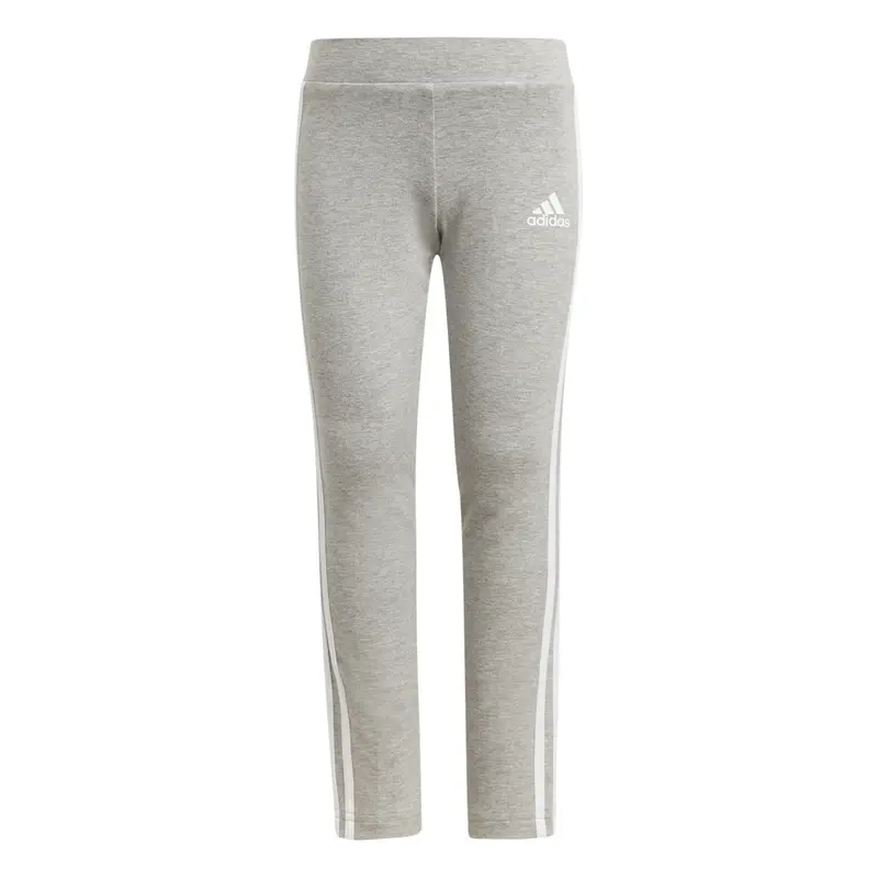 Leggins da bambina adidas Essentials Stripes Gris