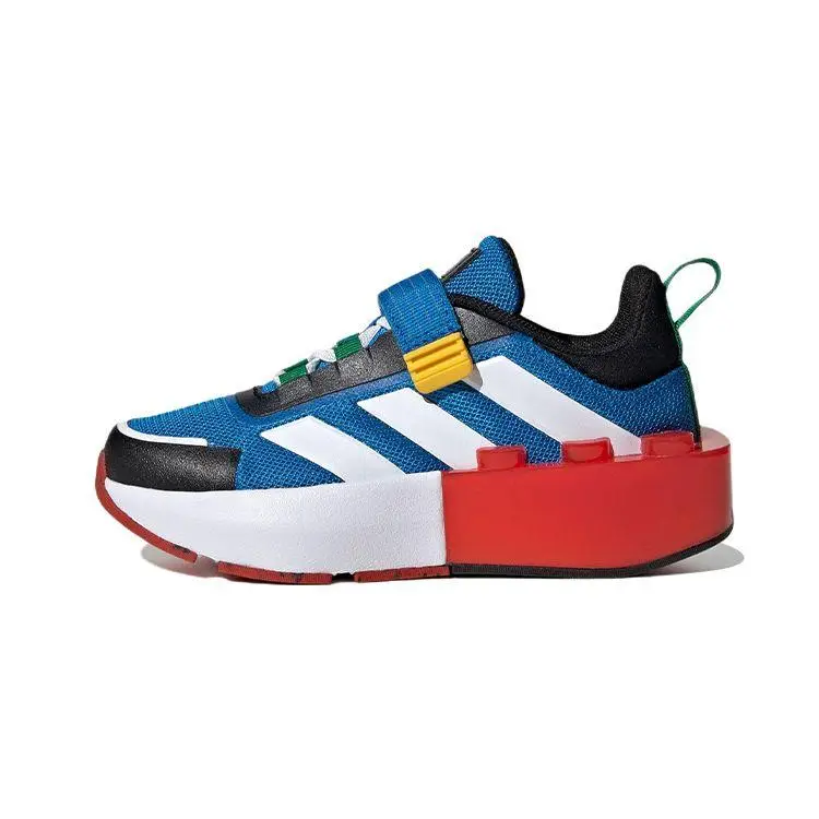 LEGO x adidas Tech Runner EL Bambino Bianco Blu Shock Scarpe da Ginnastica per Bambini Bianco Nuvola Bianco Meraviglia HP5879 39⅓