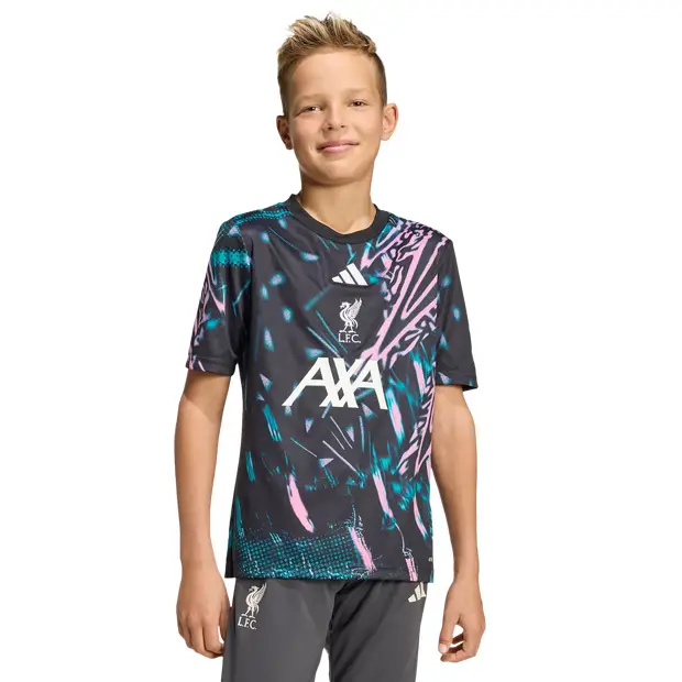 Liverpool Fc 25/26 Pre Match Jersey Bambini - Maglie/Repliche Nero - Mesh Black
