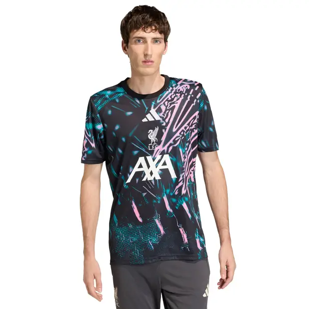 Liverpool Fc 25/26 Pre Match Jersey Uomo - Maglie/Repliche Nero - Mesh Black