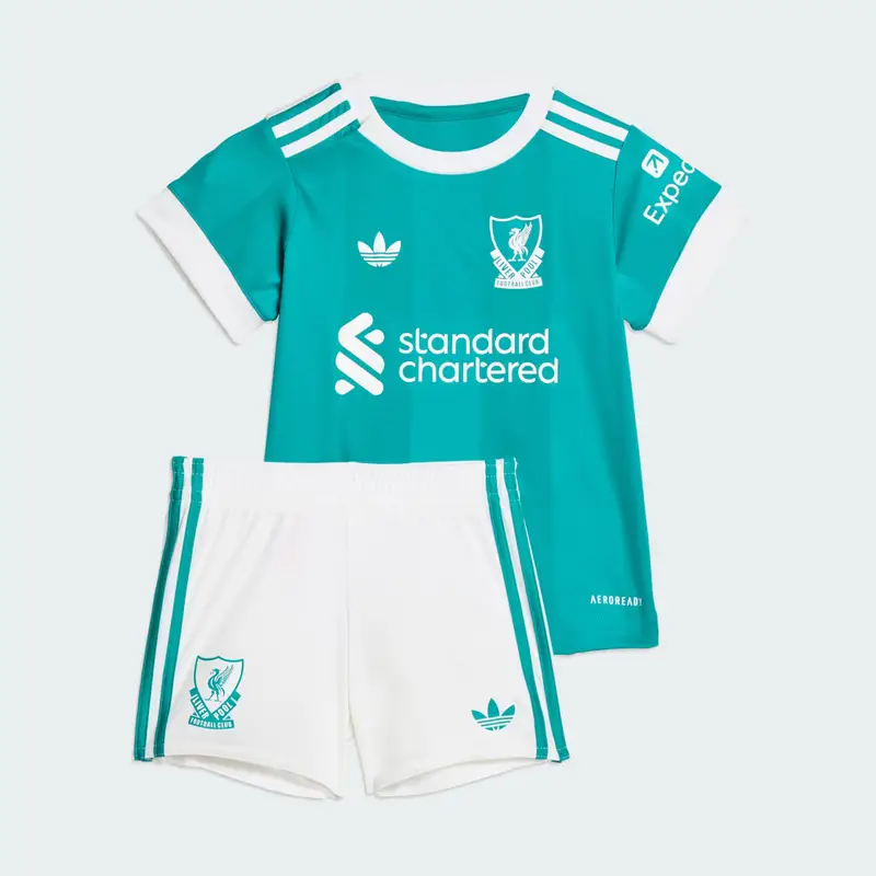 Liverpool FC 25/26 Terzo Kit Bambino Bambino Sea Green