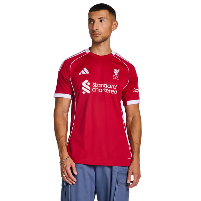 Adidas Liverpool Fc Home 25-26 male Maglie/Repliche - Rosso - Poly Jersey - Foot Locker