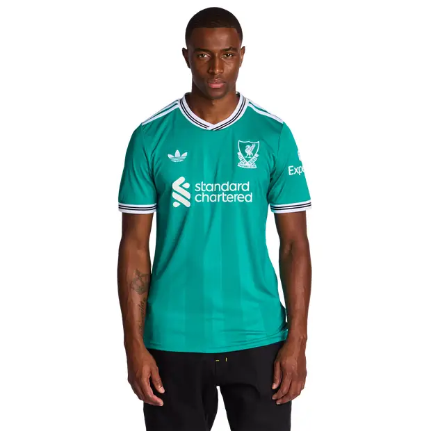 Liverpool Fc Third 25-26 male Maglie/Repliche - Verde - Poly Jersey - Foot Locker Green