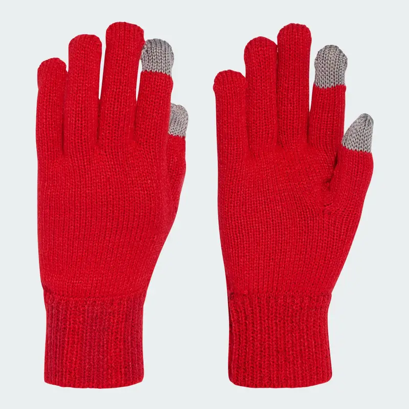 Logo Knit Gloves Better Scarlet