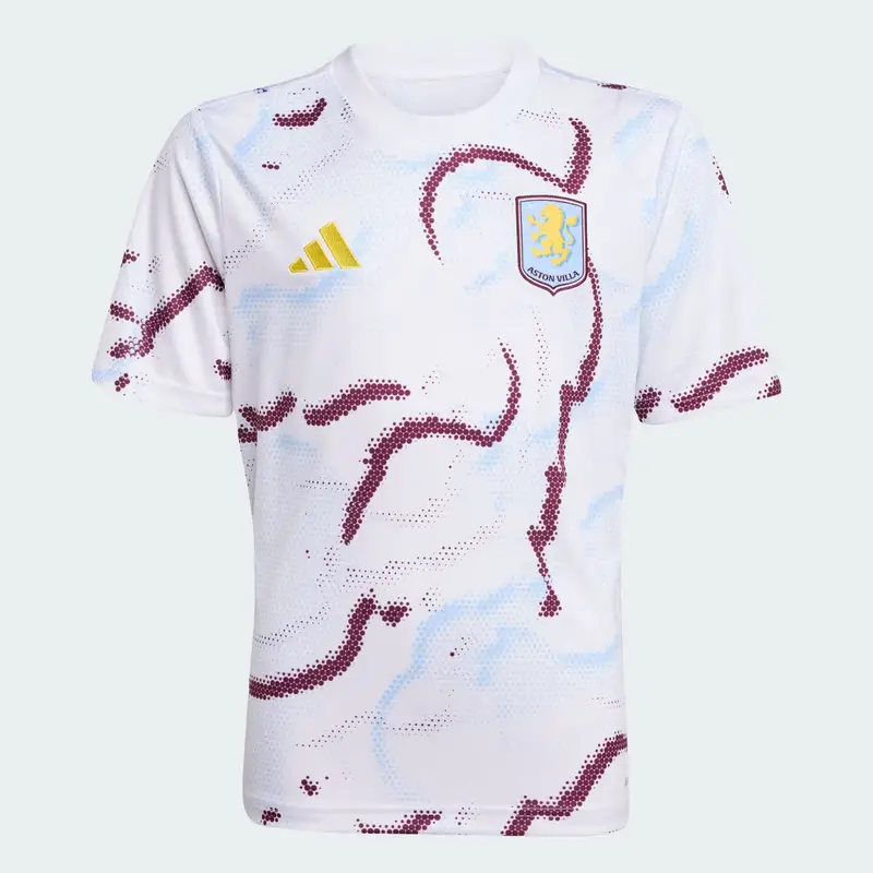 Maglia 25/26 Pre-Match Aston Villa FC bambini White miniatura 4