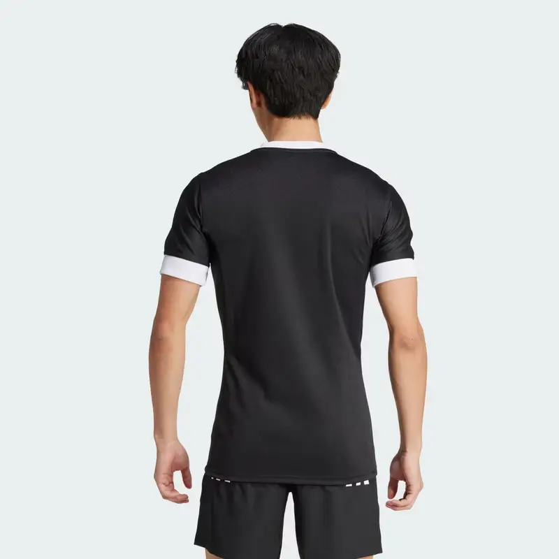 Maglia 3-Stripes Fitted Black miniatura 2