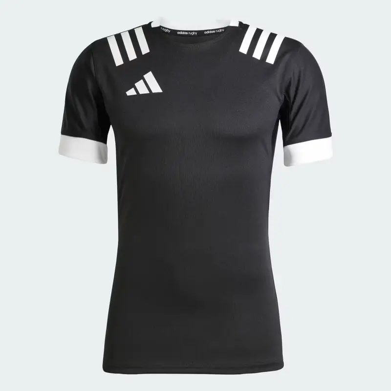 Maglia 3-Stripes Fitted Black miniatura 4