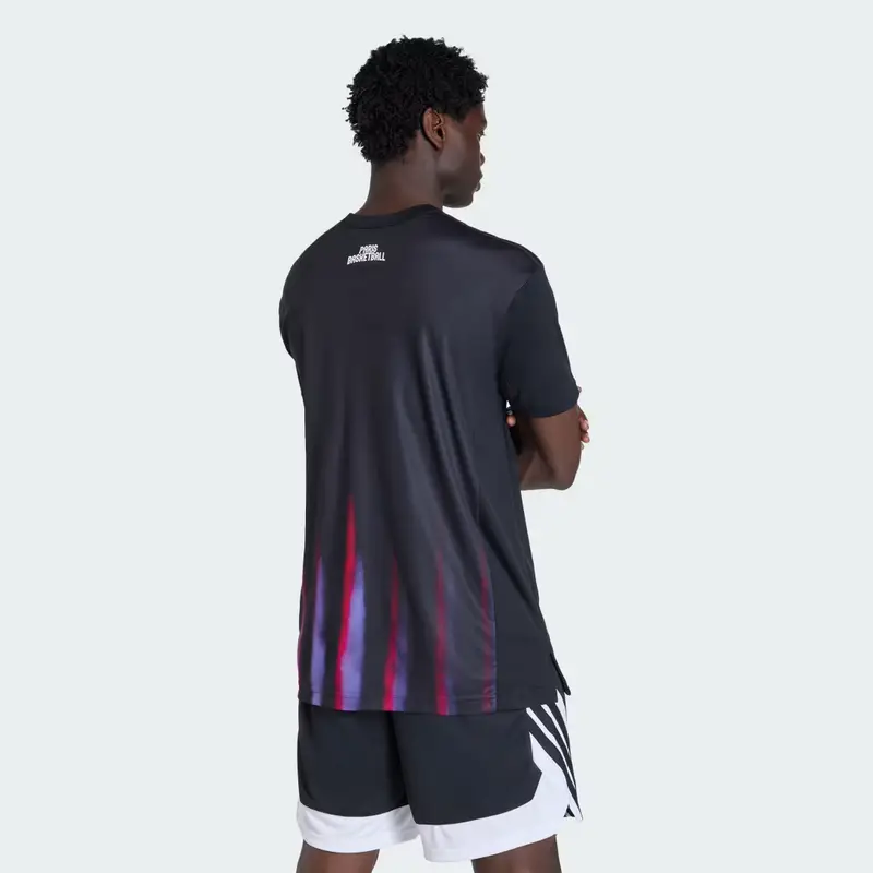MAGLIA A MANICA CORTA PARIS BASKETBALL WARM UP UOMO Black miniatura 2