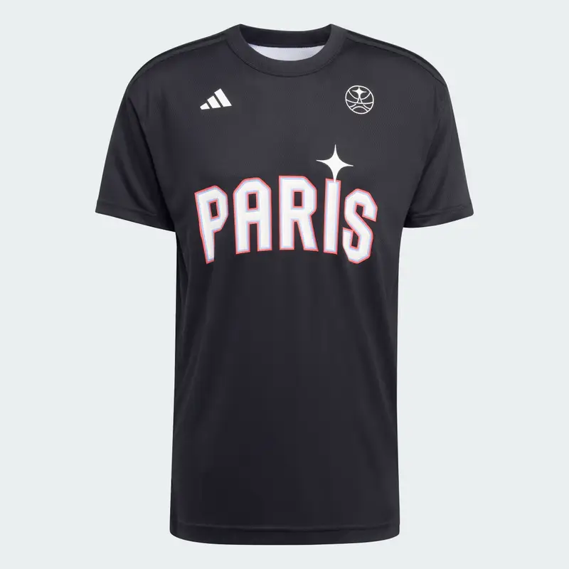 MAGLIA A MANICA CORTA PARIS BASKETBALL WARM UP UOMO Black miniatura 4