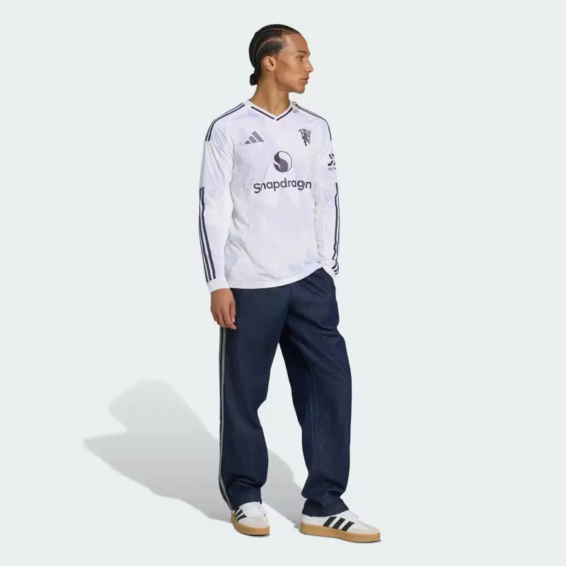 Maglia a manica lunga Away Manchester United 25/26 White miniatura 3