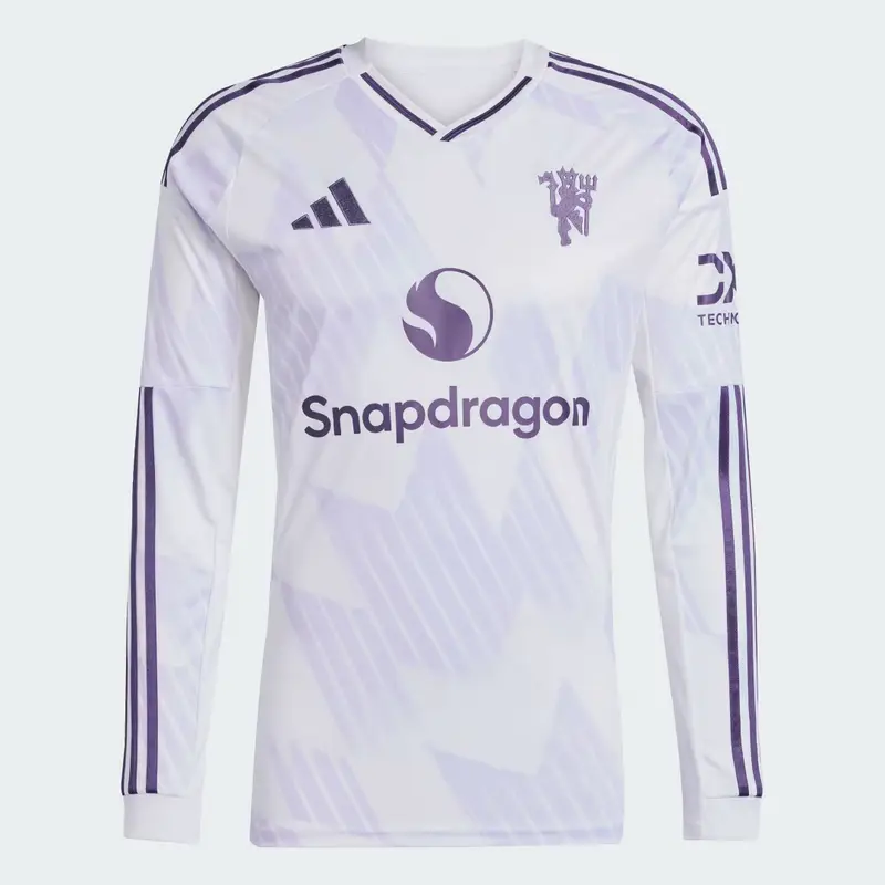 Maglia a manica lunga Away Manchester United 25/26 White miniatura 4