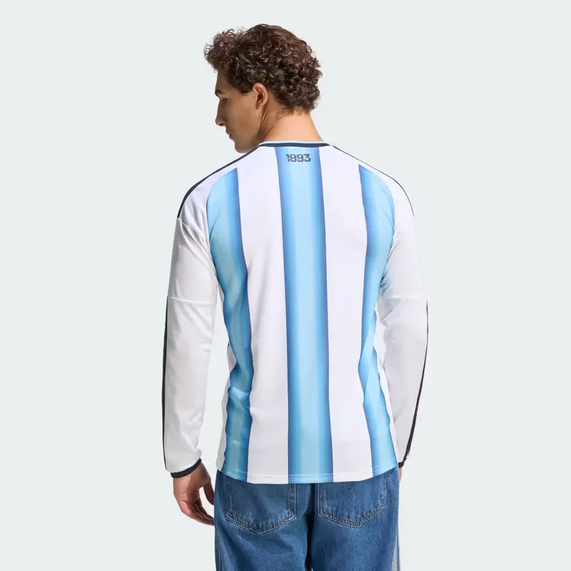 Maglia a maniche lunghe Argentina 26 Home White miniatura 2