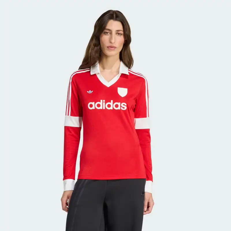Maglia a maniche lunghe con grafica ispirata al calcio Better Scarlet