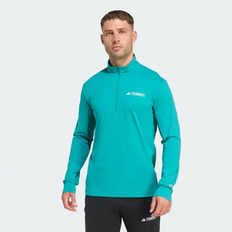 Maglia a maniche lunghe con mezza zip Terrex Xperior Pure Teal