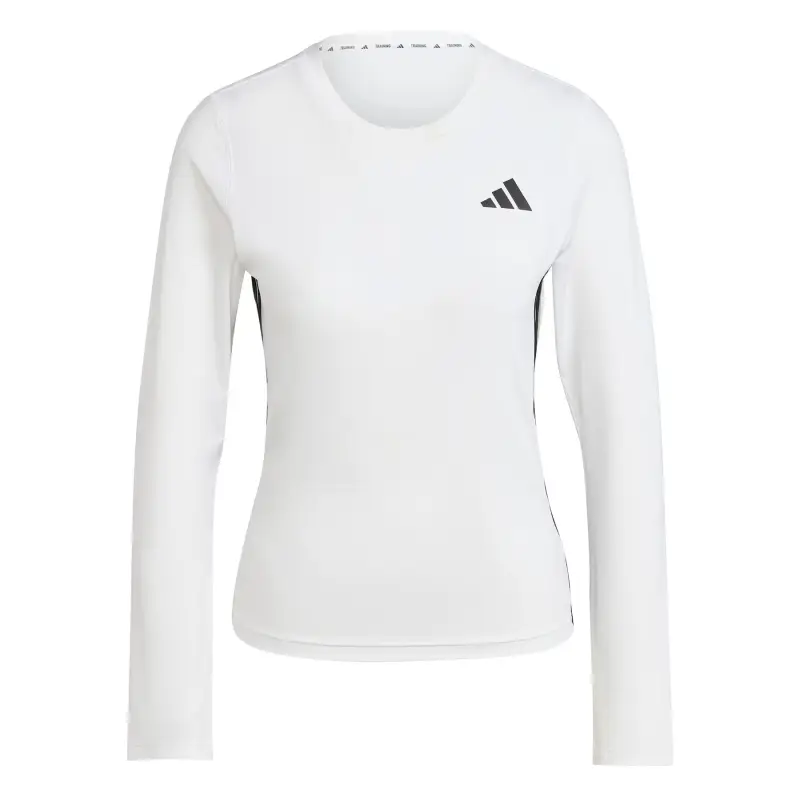 Maglia a maniche lunghe da donna adidas Workout Essentials 3-Stripes