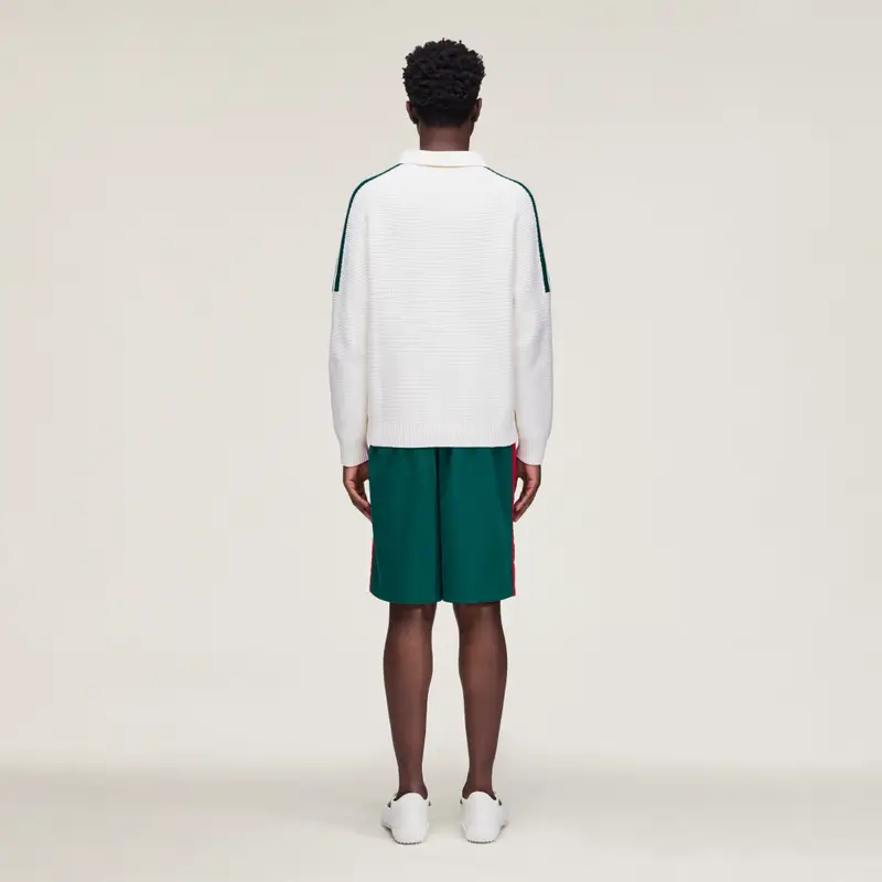 Maglia a maniche lunghe in tessuto knit adidas x Arte Antwerp White miniatura 3