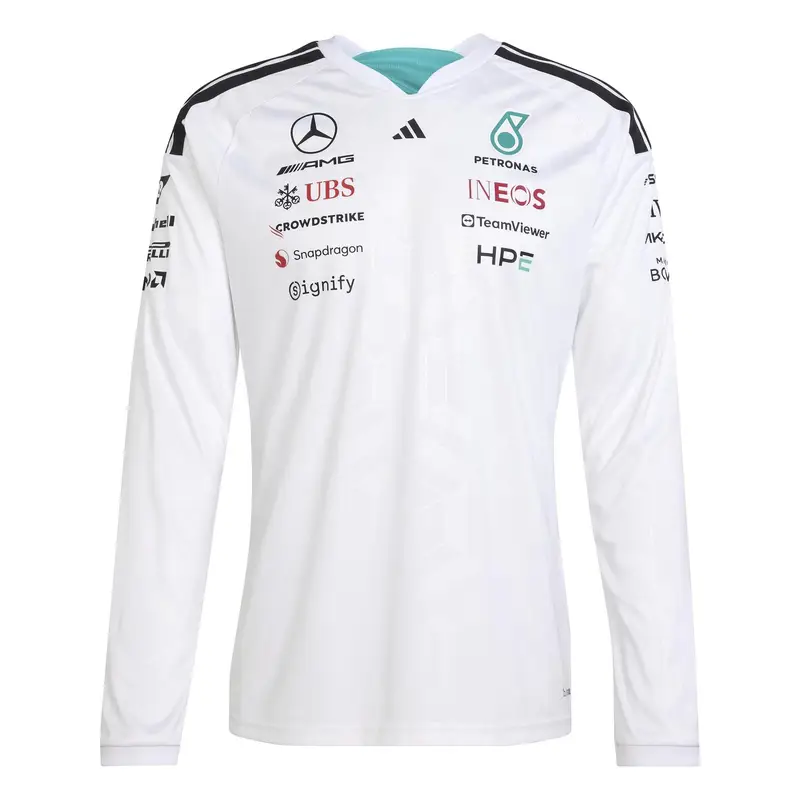 Maglia a maniche lunghe Mercedes AMG DR Blanc