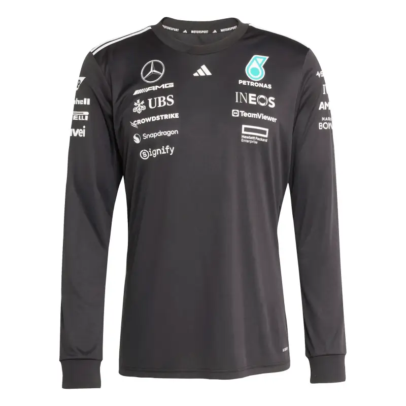 Maglia a maniche lunghe Mercedes AMG Petronas Formula One Team Driver Noir