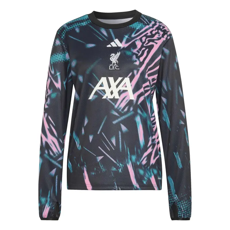 Maglia a maniche lunghe Prematch donna Liverpool FC 2025/26 Noir