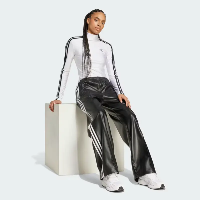 Maglia adicolor 3-Stripes Turtleneck Long Sleeve White miniatura 3