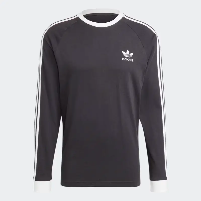 Maglia adicolor Classics 3-Stripes Long Sleeve Black
