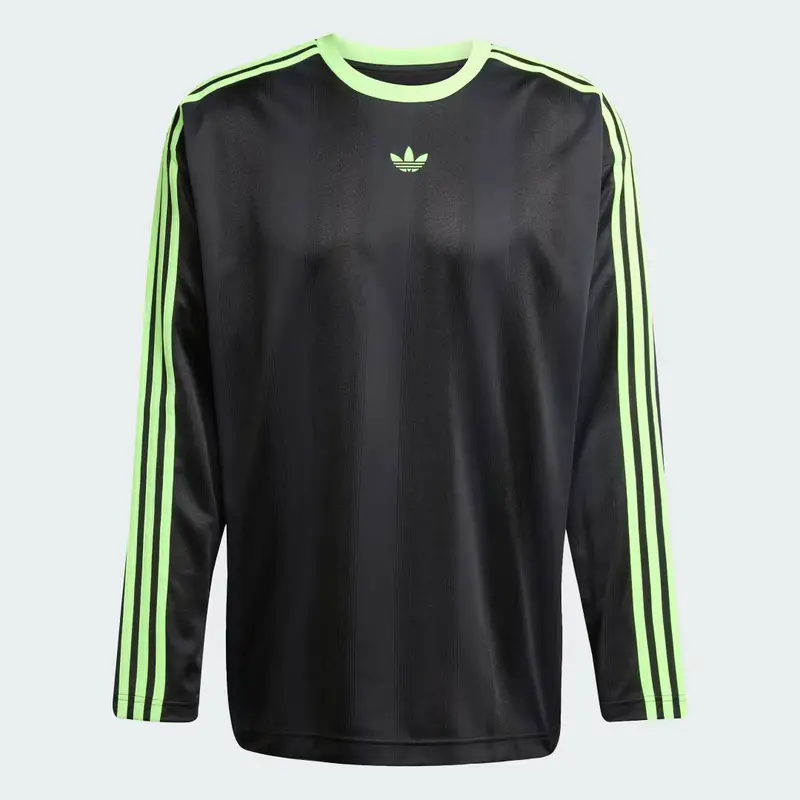 Maglia adidas Adicolor Jacquard a maniche lunghe Black miniatura 4