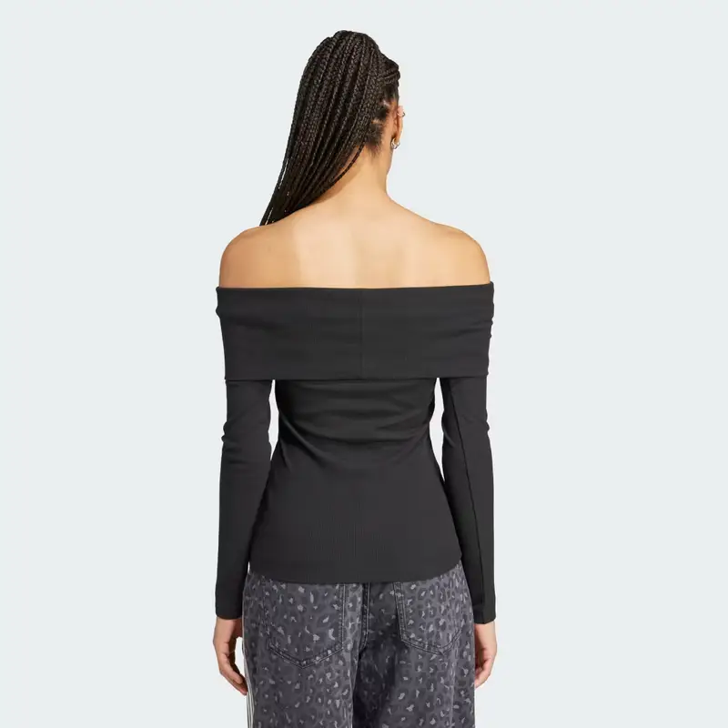 Maglia adidas Originals Off Shoulder Black miniatura 2