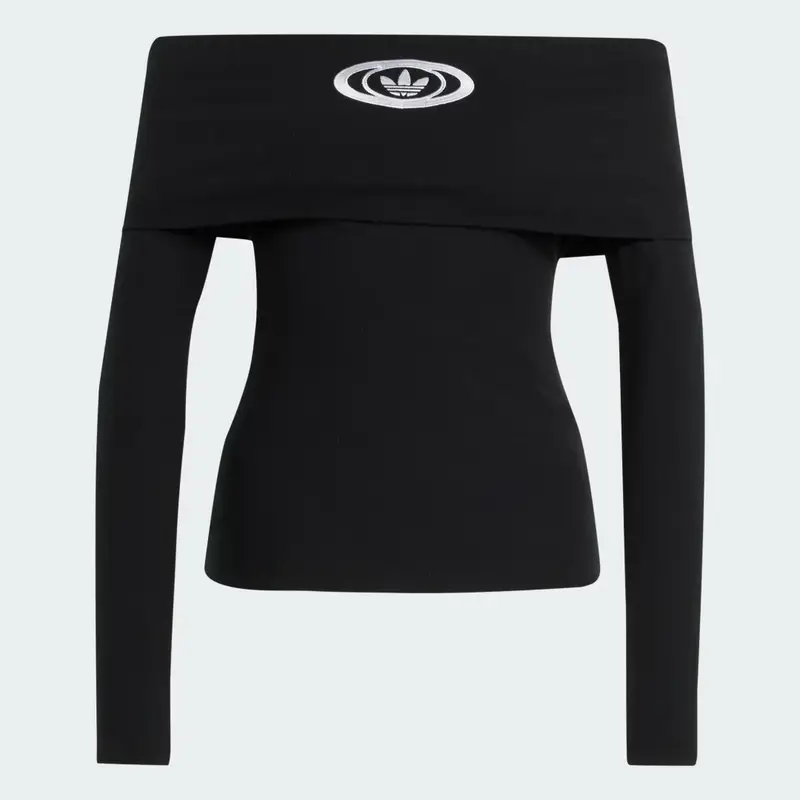 Maglia adidas Originals Off Shoulder Black miniatura 4
