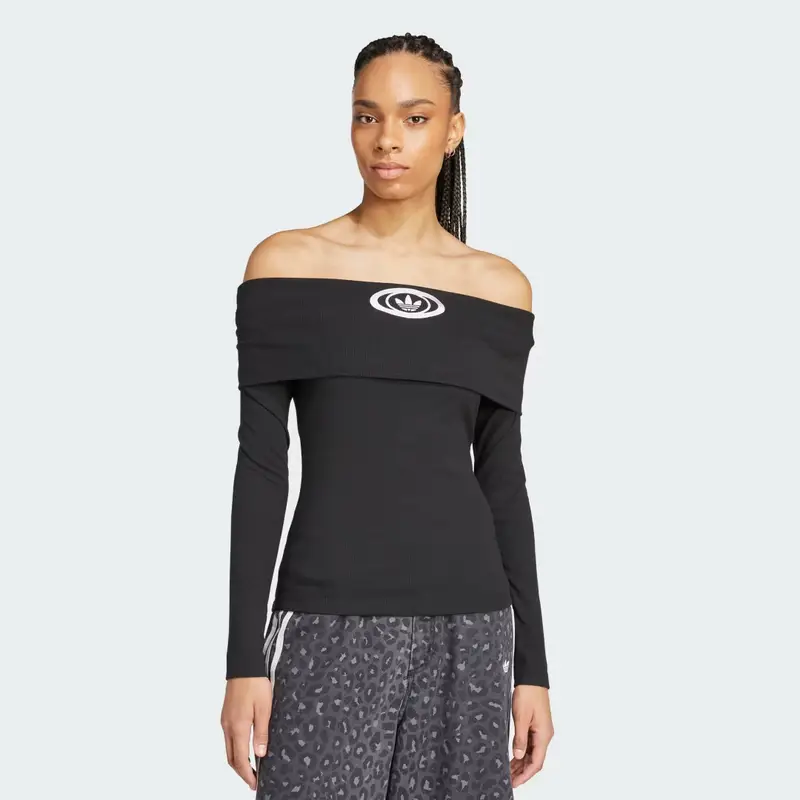 Maglia adidas Originals Off Shoulder Black