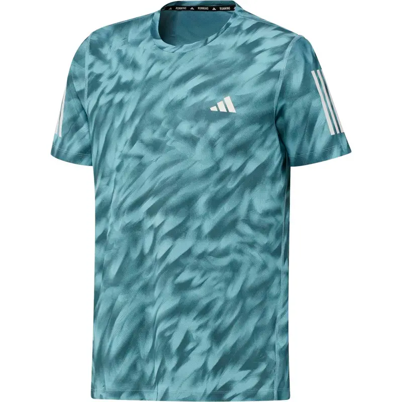 Maglia adidas Own the Run Allover Turquoise