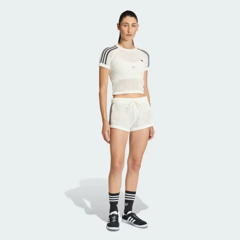 MAGLIA ALL' UNCINETTO CALI TEE Off White miniatura 3