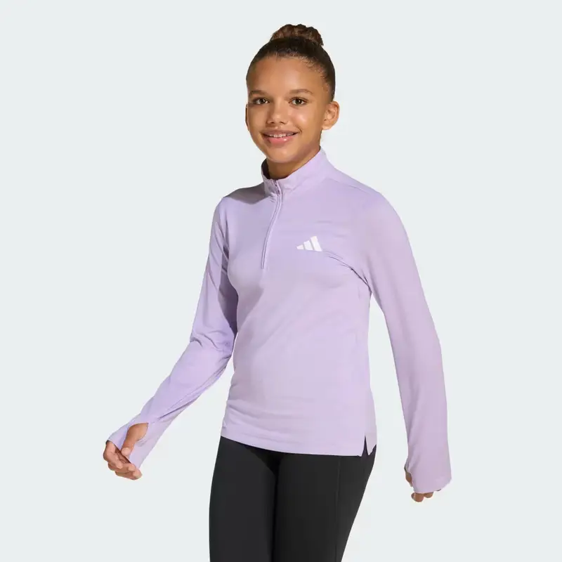 Maglia All Sports Favorite 1/4 Zip Long Sleeve Kids Purple