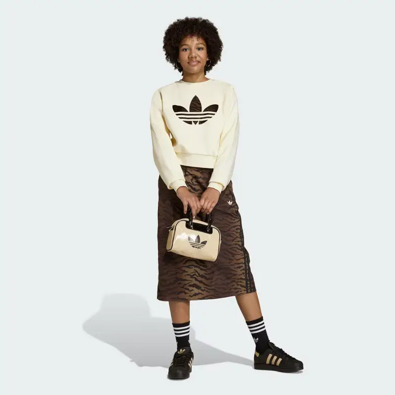 Maglia ampia e squadrata Cream White miniatura 3