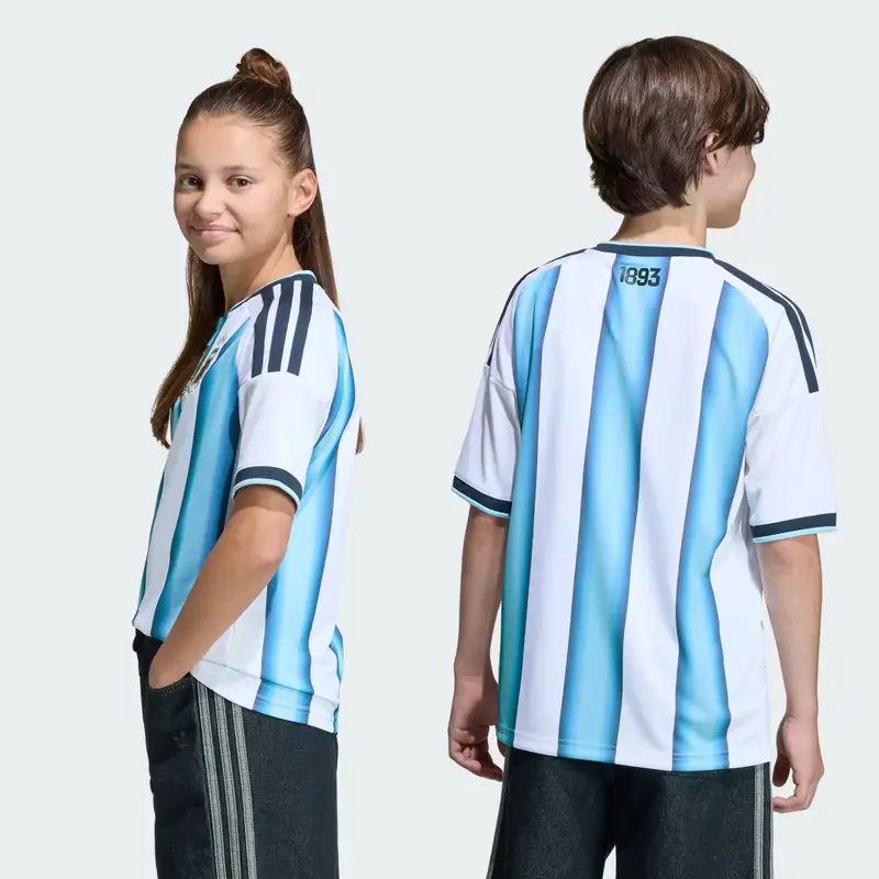 Maglia Argentina 26 Home Messi Bambini White miniatura 2