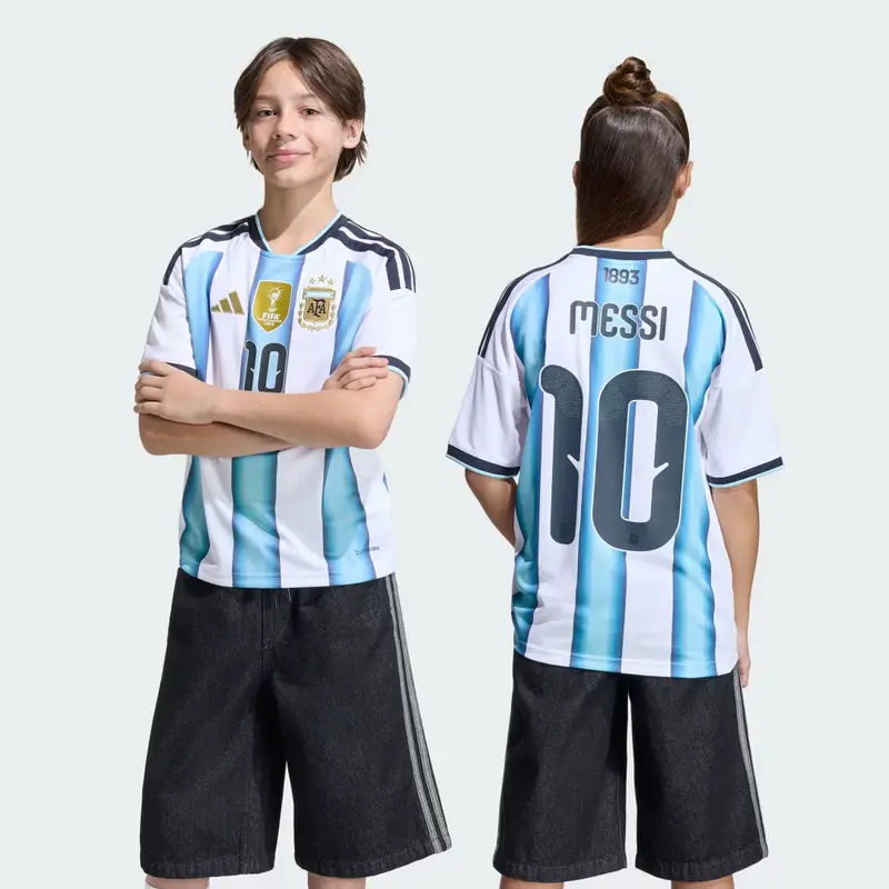 Maglia Argentina 26 Home Messi per bambini e bambine White miniatura 2