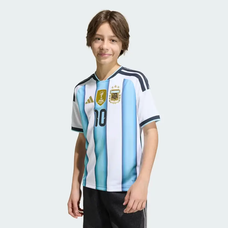 Maglia Argentina 26 Home Messi per bambini e bambine White miniatura 3