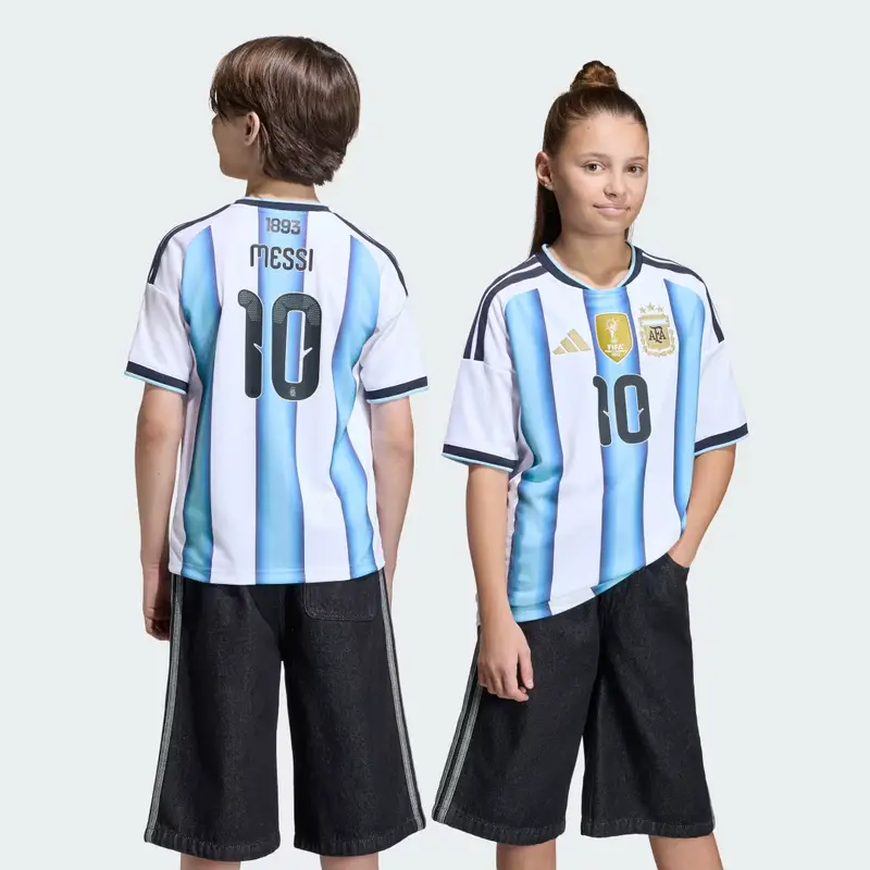 Maglia Argentina 26 Home Messi per bambini e bambine White