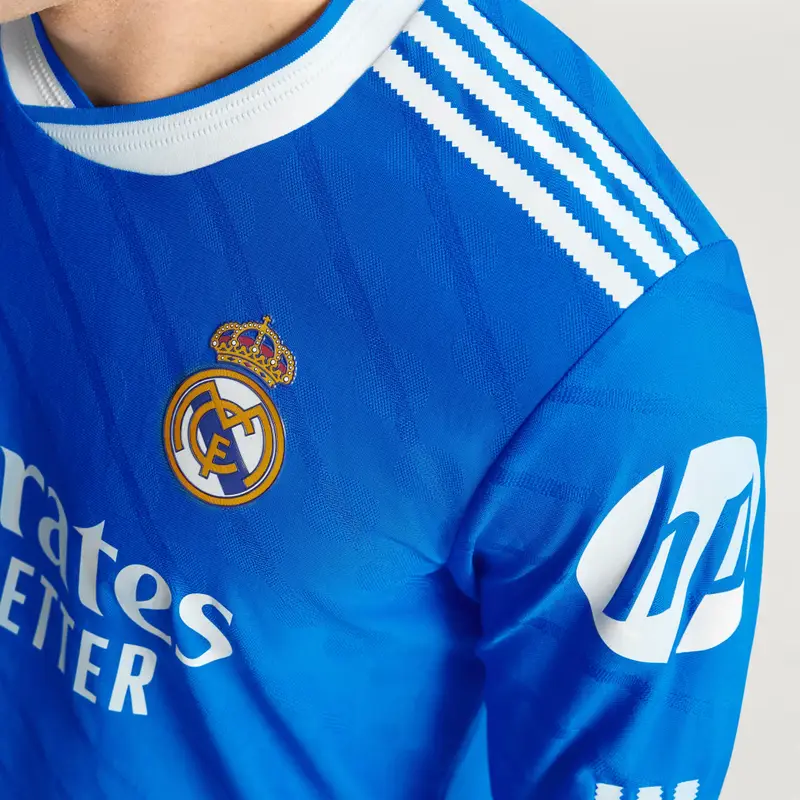 Maglia Autentica a Maniche Lunghe Real Madrid 25/26 Blue Bird miniatura 4