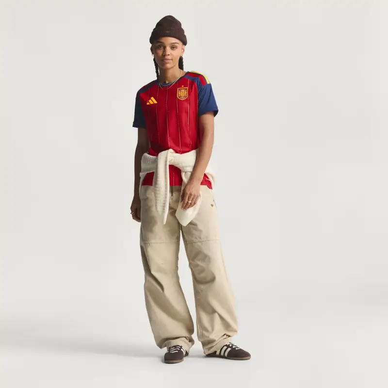 Maglia autentica Home 26 Spagna Vivid Red miniatura 3