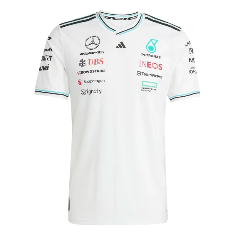 Maglia Autentica Mercedes AMG Petronas Formula One Team Driver Blanc