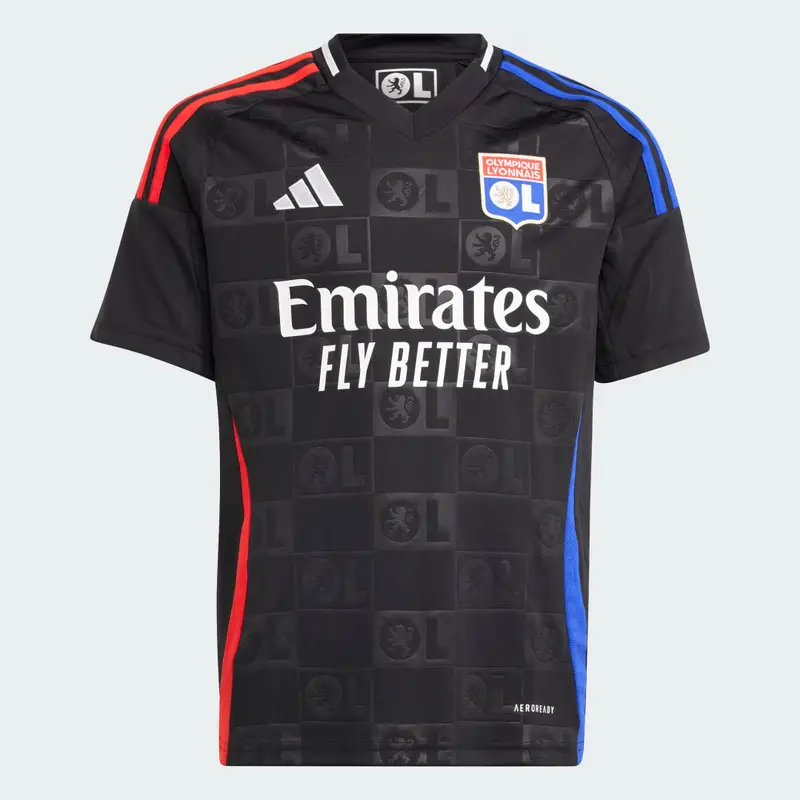 Maglia Away 24/25 Junior Olympique Lyonnais Black