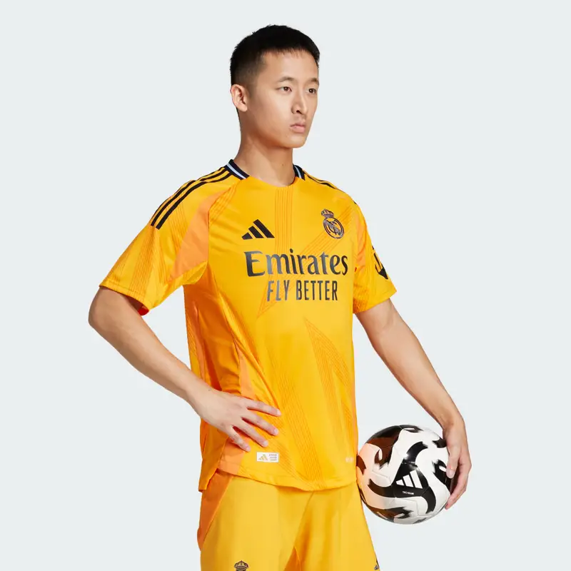 Maglia Away Authentic 24/25 Real Madrid Crew Orange miniatura 3