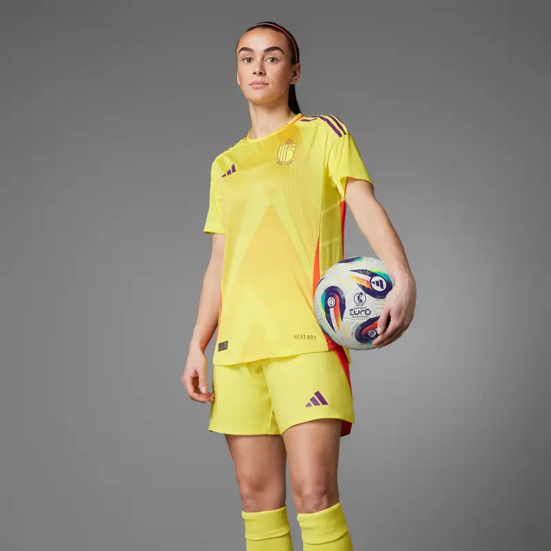 Maglia Away Authentic 25 (Women's Team) Belgium Impact Yellow