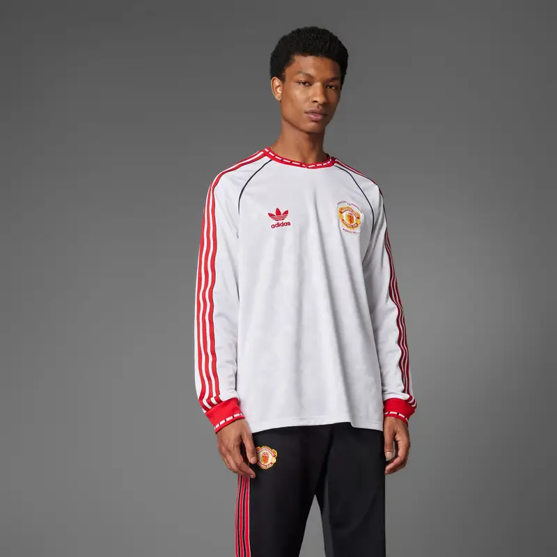 Maglia Away Long Sleeve 1991 Manchester United FC White