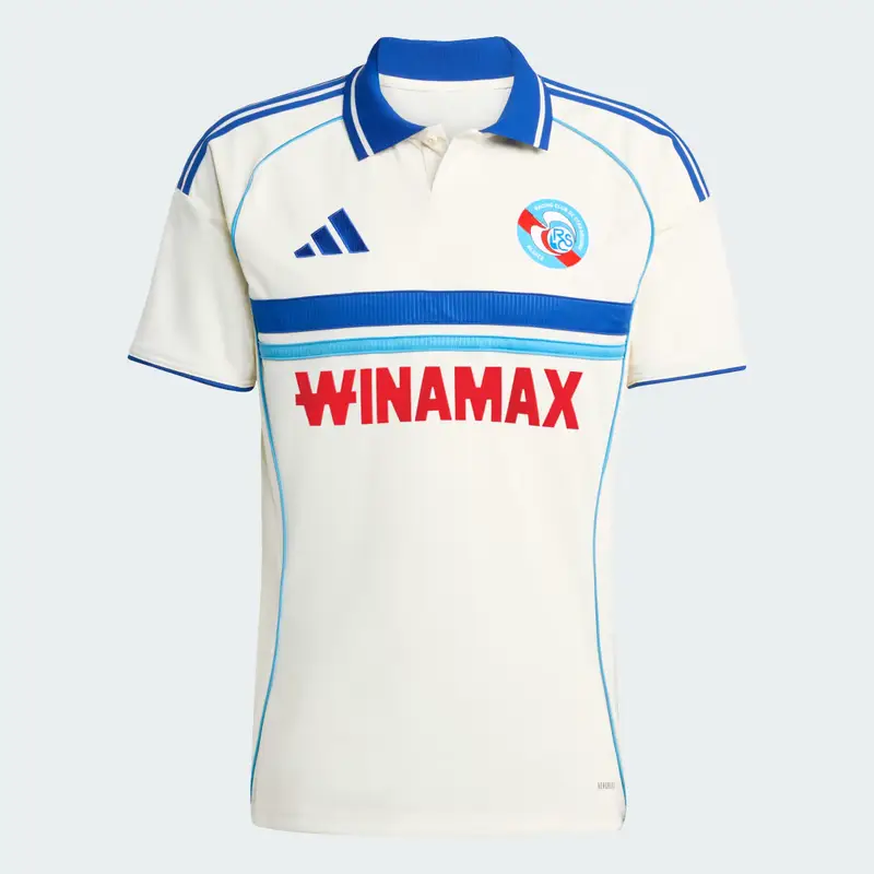 Maglia Away RC Strasbourg 25/26 Cream White miniatura 4