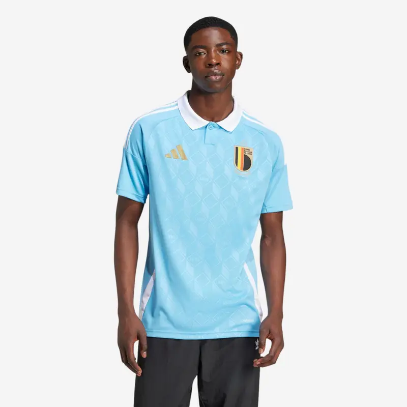 Maglia calcio adulto ADIDAS BELGIO ospiti Euro 2024 | Adidas Celeste