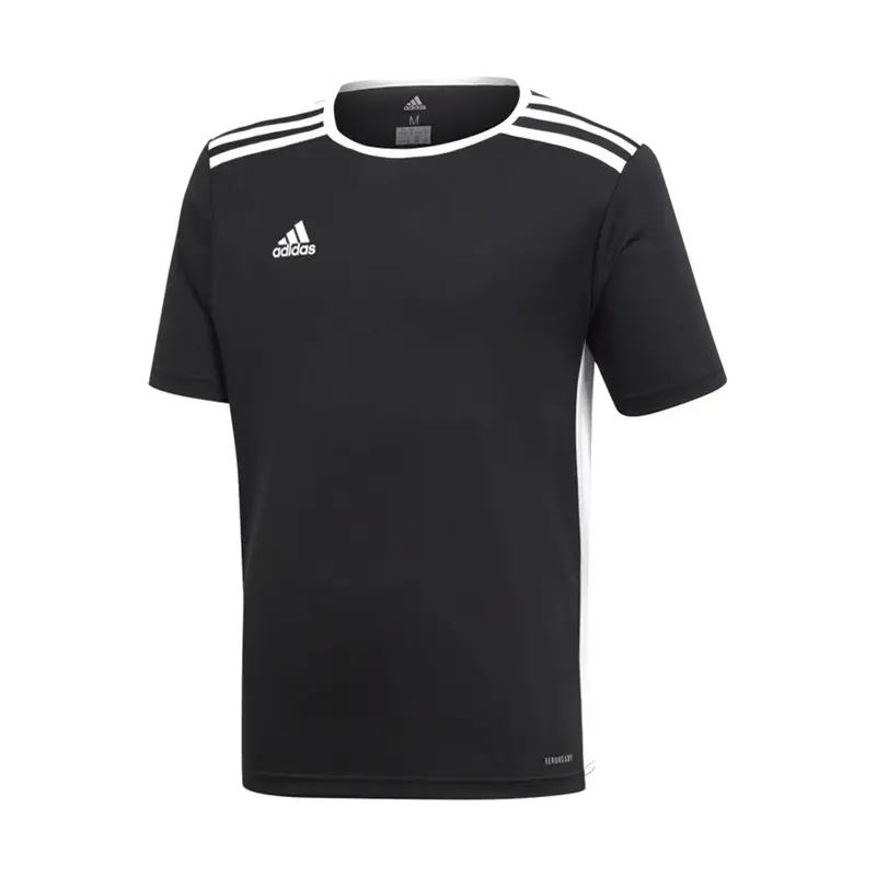 maglia calcio entrada 18 team nero bianco bambino 5-6 Anni