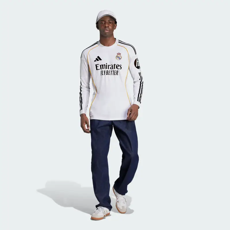 Maglia Casa a manica lunga 25/26 Real Madrid White miniatura 3