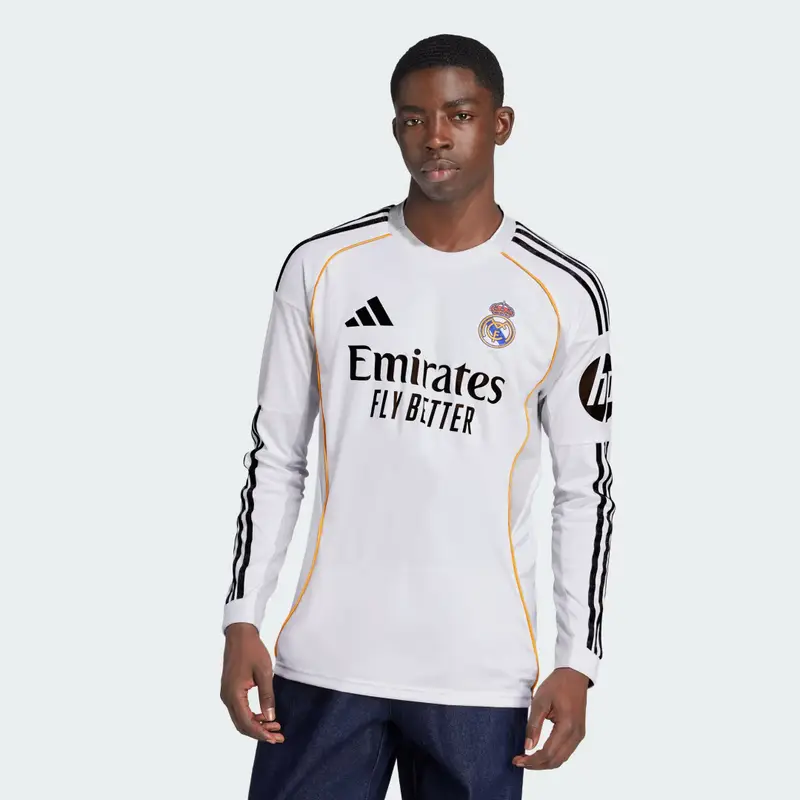 Maglia Casa a manica lunga 25/26 Real Madrid White